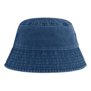 Beechfield Childrens/Kids Vintage Bucket Hat / Vintage Denim